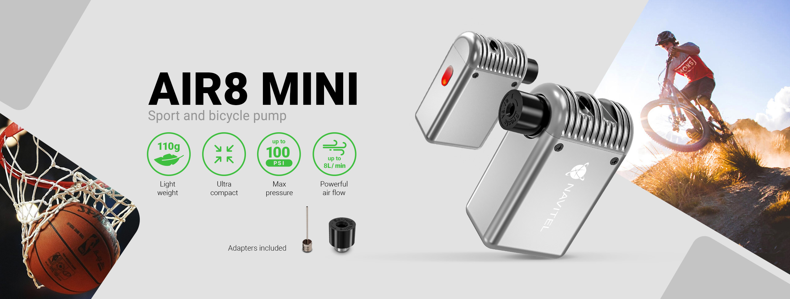 A compact & lightweight assistant for bicycles and sports NAVITEL AIR8 MINI A compact & lightweight assistant for bicycles and sports NAVITEL AIR8 MINI